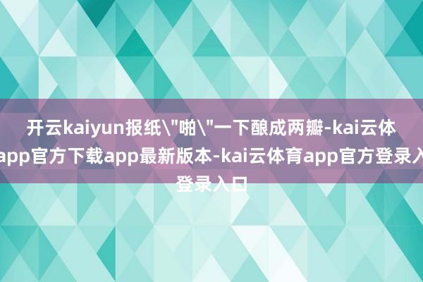 开云kaiyun报纸